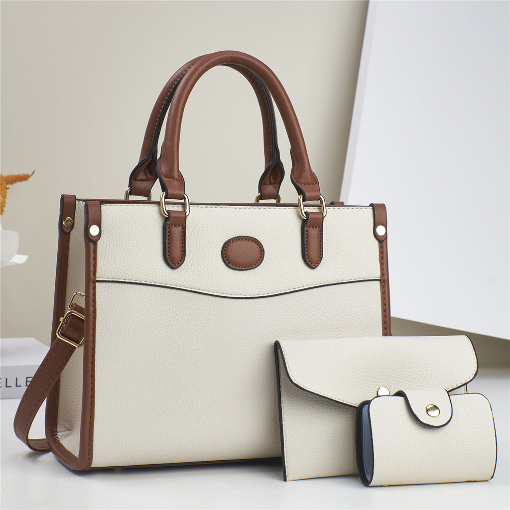 Stylish Three-Piece Shoulder Bag Set For Women Mother-and-Child Bags THRU7