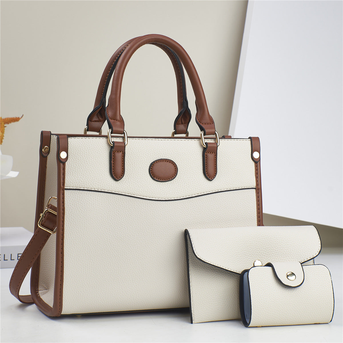 Stylish Three-Piece Shoulder Bag Set For Women Mother-and-Child Bags THRU7