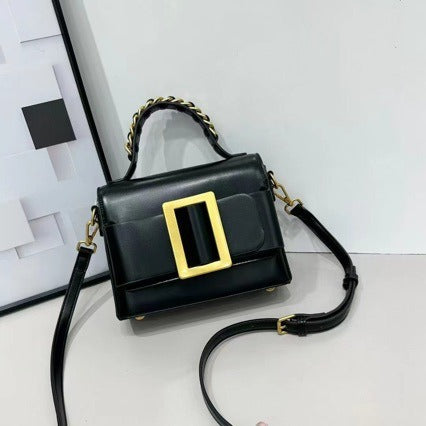 Womens Sleek High-end Patent Leather Crossbody Bag THRU7