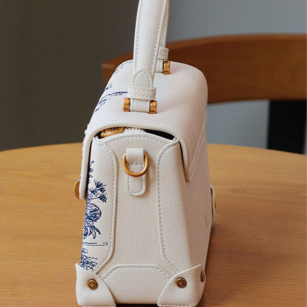 Light-luxury Intricately Embroidered Tote Shoulder Or Crossbody Bag For Women THRU7