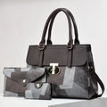 Fashionable New Contrast-color Patchwork Mother-and-child Bag THRU7