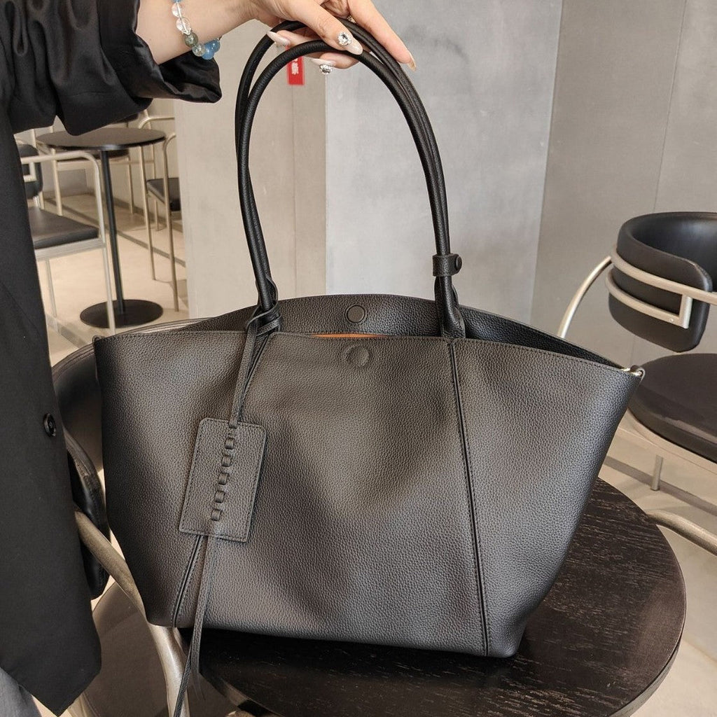 Single-Shoulder Genuine Leather Crossbody Bag Commuter All-Match Womens Bag THRU7