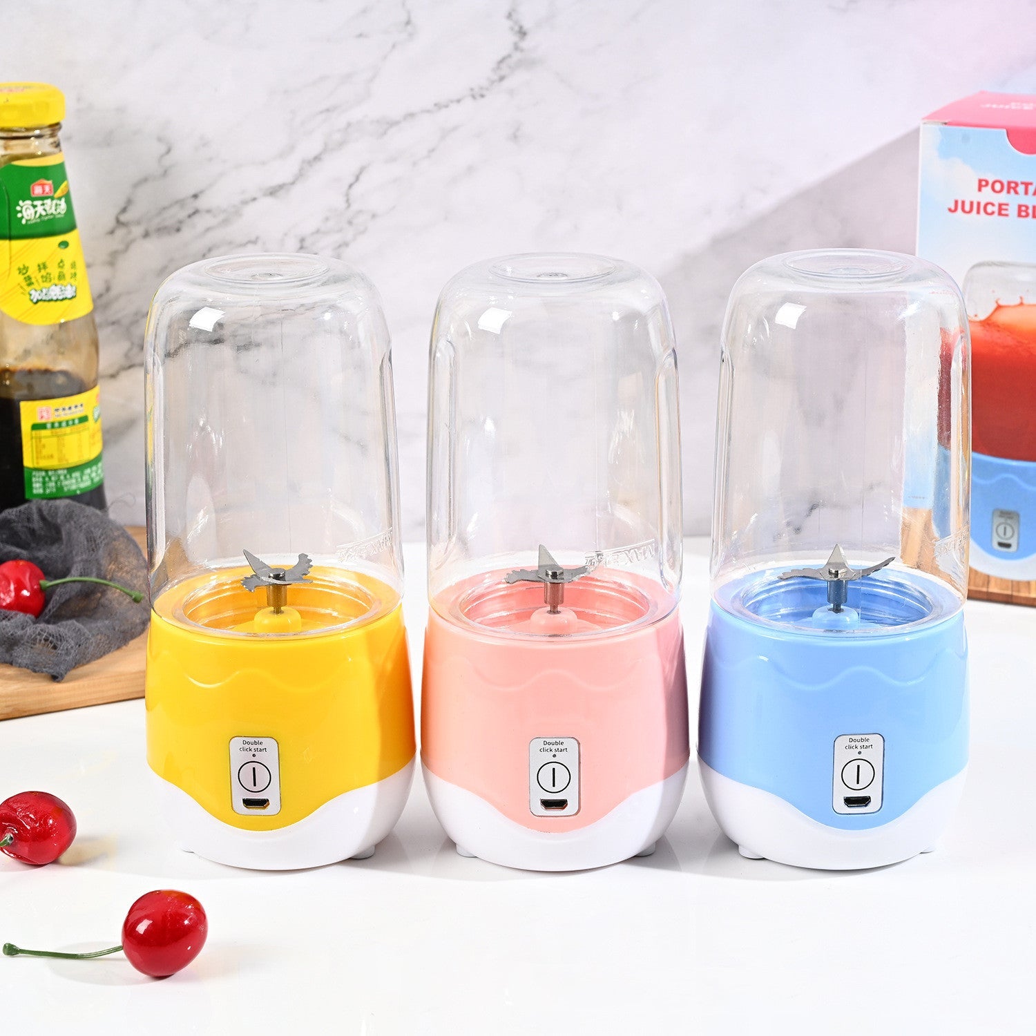 Portable Blender Home Mini Fruit Juicing Cup Kitchen Gadgets THRU7