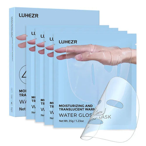 5 SHEETS/BOX Deep Collagen Anti Wrinkle Lifting Mask Pink To Transparent Collagen Mask Skincare Facial Masks For Women Skin Care Deep Hydration Daily Care THRU7