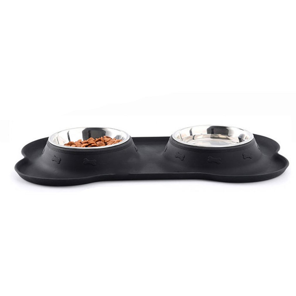 Pet Bowl Silicone Bone Shape  Mat THRU7