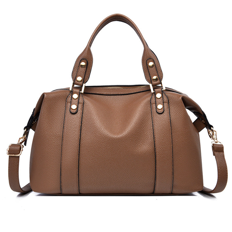 Retro Simple Large-Capacity Shoulder Crossbody Bag THRU7