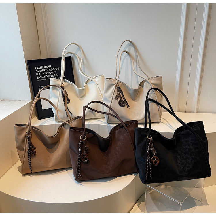 Retro-style Fashionable Minimalist Womens Shoulder Bag THRU7