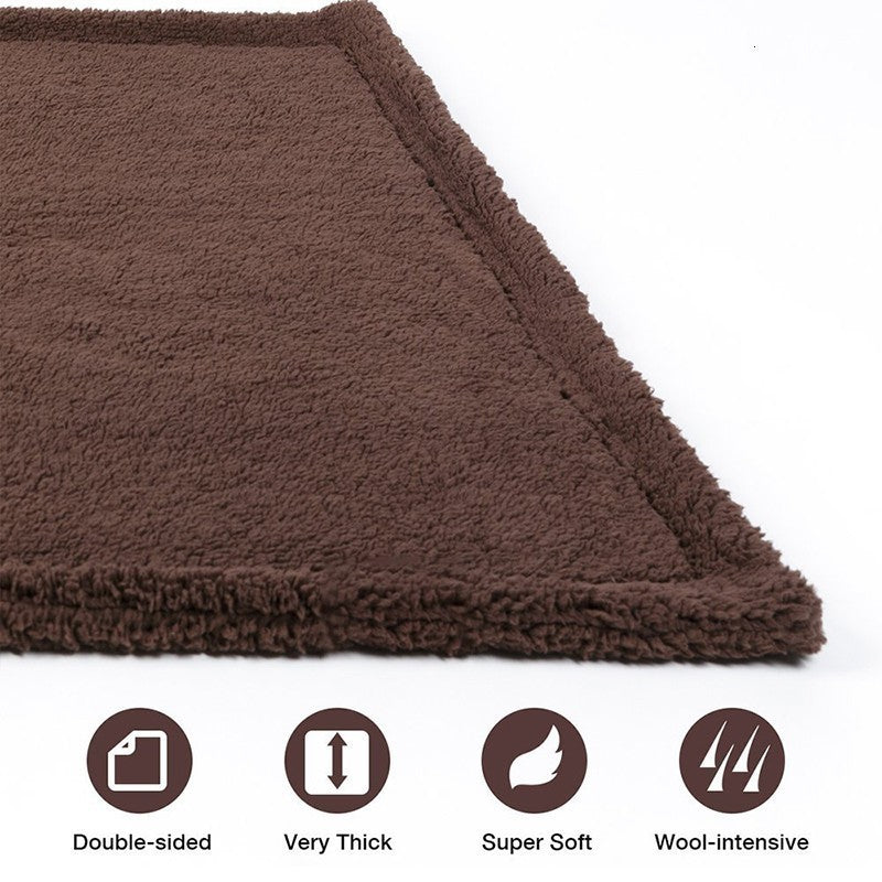 Plush Pet Blanket Dog Mat Cat Mat Pet Air Conditioning Mat Pet Plush Mat THRU7