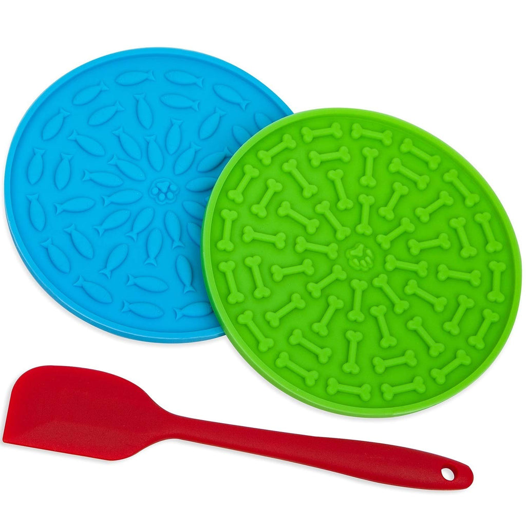 Pet Slow Food Bowl Dog Rain Bath Distraction Mat Pet Licking Mat Food Silicone Slow Food Quiet Mat THRU7