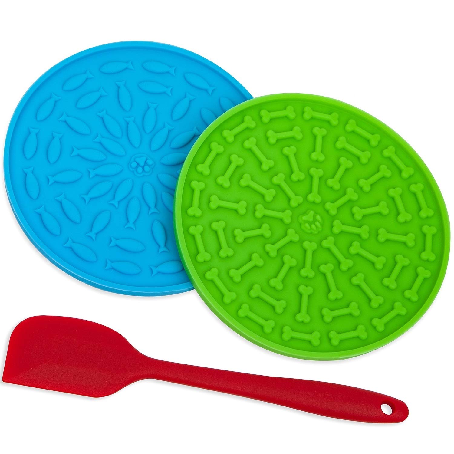 Pet Slow Food Bowl Dog Rain Bath Distraction Mat Pet Licking Mat Food Silicone Slow Food Quiet Mat THRU7