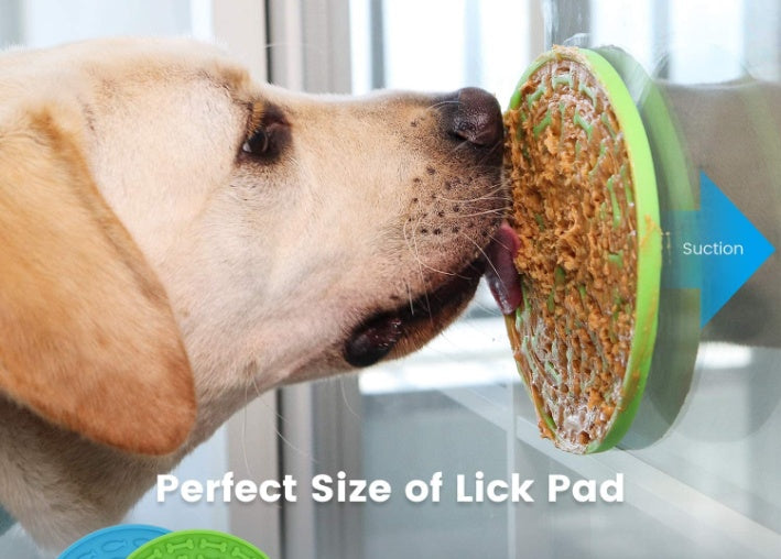 Pet Slow Food Bowl Dog Rain Bath Distraction Mat Pet Licking Mat Food Silicone Slow Food Quiet Mat THRU7