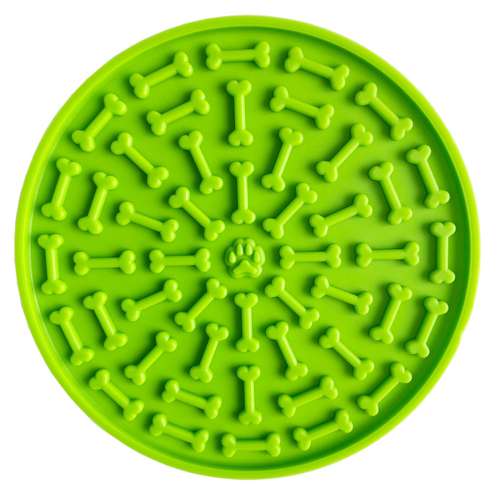 Pet Slow Food Bowl Dog Rain Bath Distraction Mat Pet Licking Mat Food Silicone Slow Food Quiet Mat THRU7