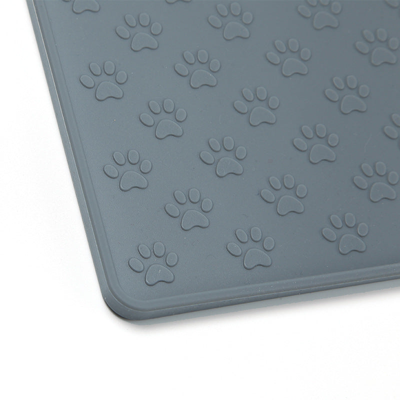 Spot Pet Mat, Waterproof And Easy To Clean Silicone Dog Mat, Cat Mat, Square Pet Placemat, Pet Supplies THRU7