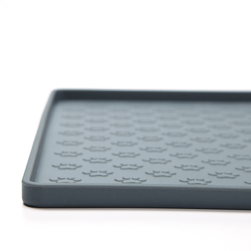 Spot Pet Mat, Waterproof And Easy To Clean Silicone Dog Mat, Cat Mat, Square Pet Placemat, Pet Supplies THRU7