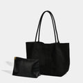 Large-Capacity Retro Suede Shoulder And Handbag Set THRU7