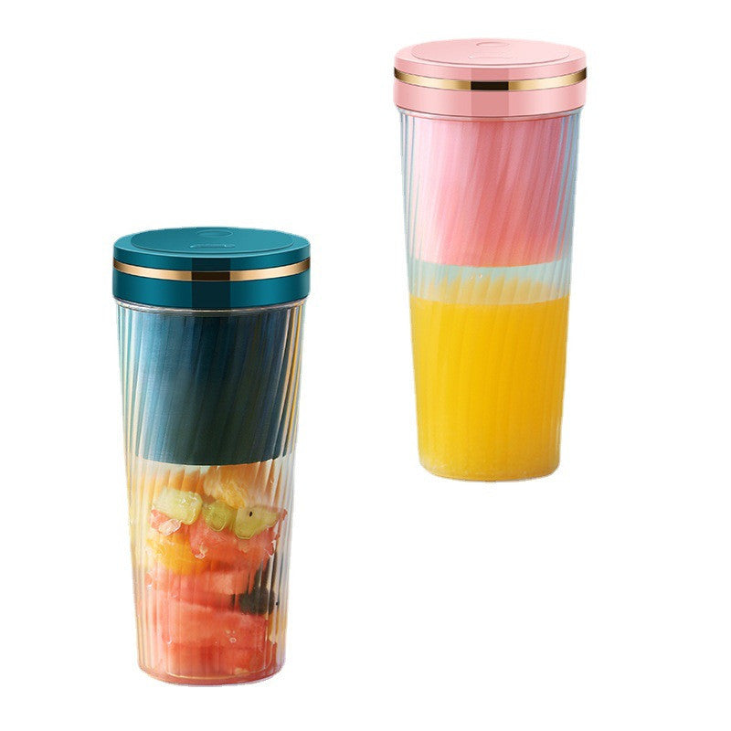 Portable Blender Mini Home Fruit Juicer Cup Wireless USB Electric Fruit Juice Machine THRU7