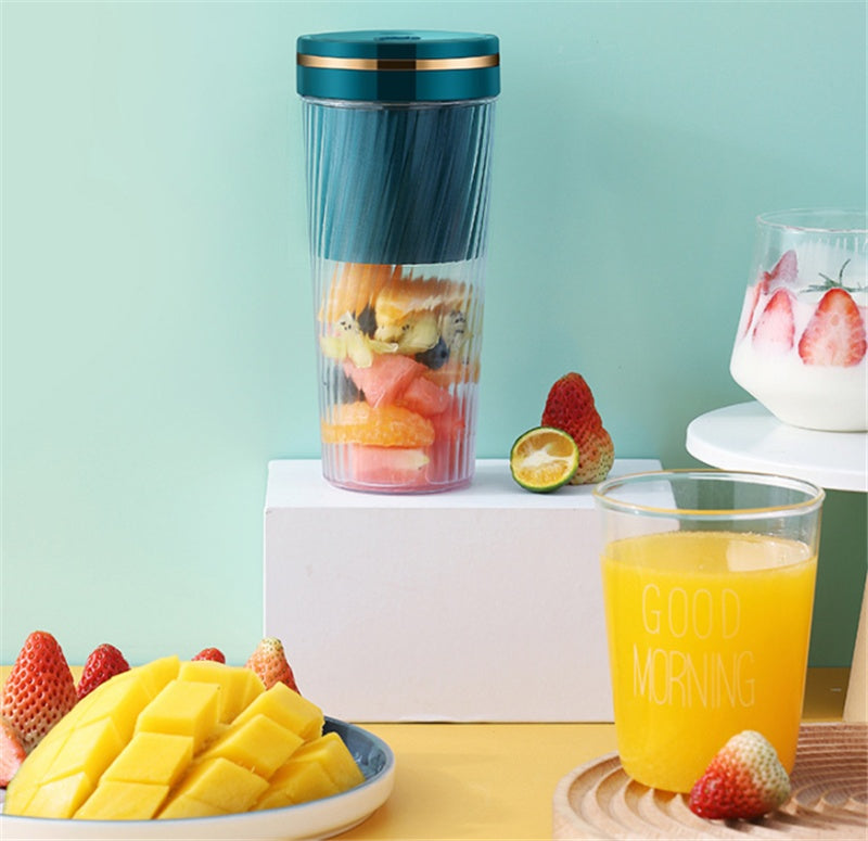 Portable Blender Mini Home Fruit Juicer Cup Wireless USB Electric Fruit Juice Machine THRU7