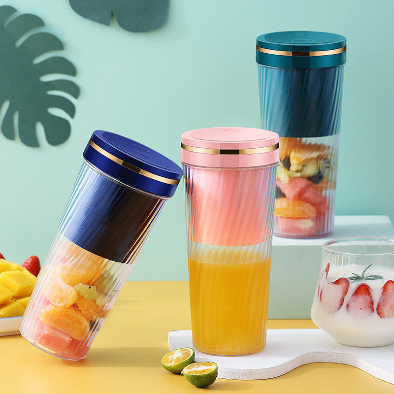 Portable Blender Mini Home Fruit Juicer Cup Wireless USB Electric Fruit Juice Machine THRU7