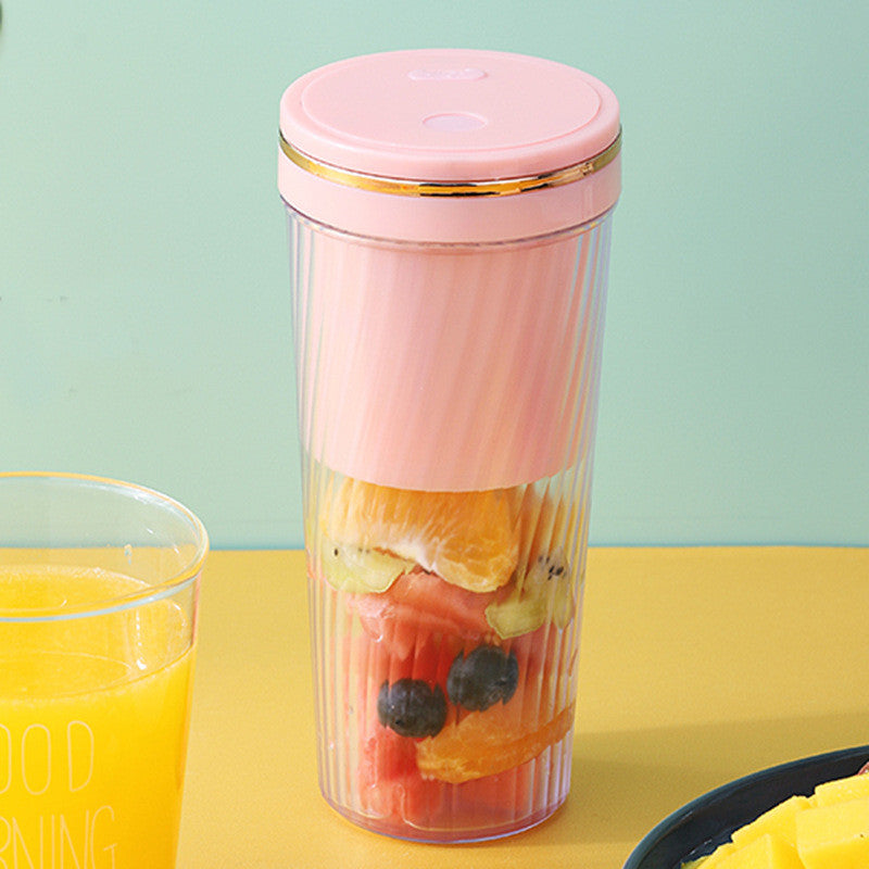 Portable Blender Mini Home Fruit Juicer Cup Wireless USB Electric Fruit Juice Machine THRU7