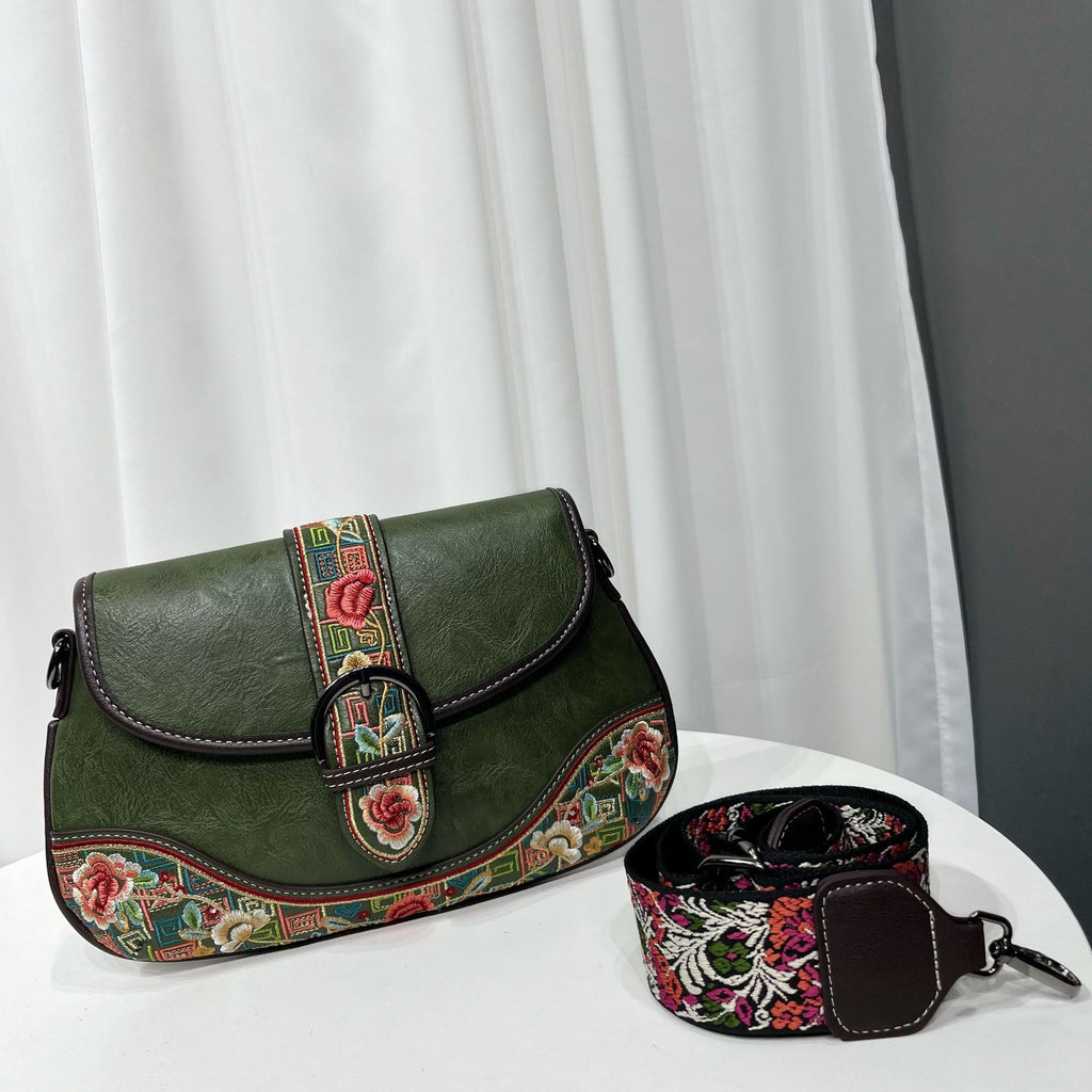 Retro Chinese-style Embroidered Crossbody Bag For Women THRU7