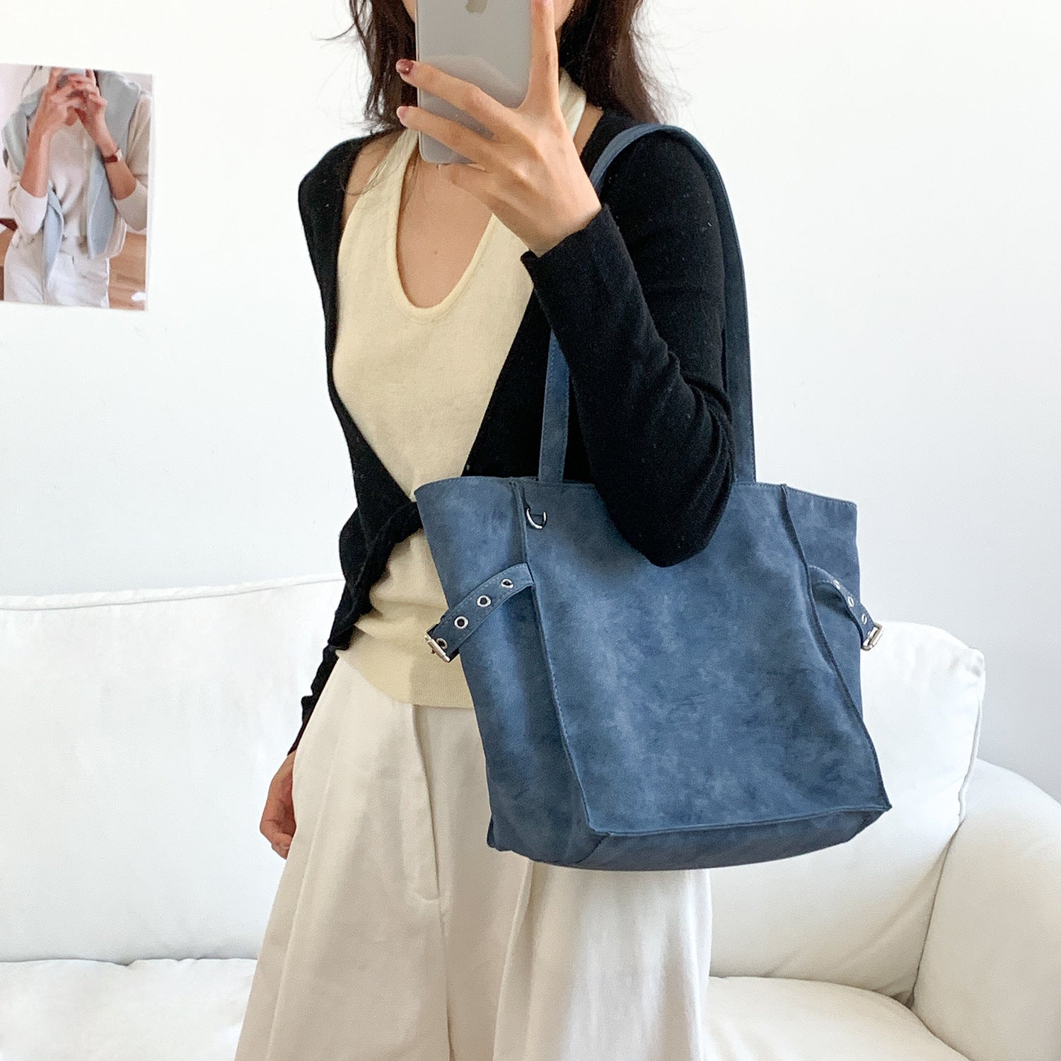 Large-capacity Womens Korean-style Shoulder Bag THRU7