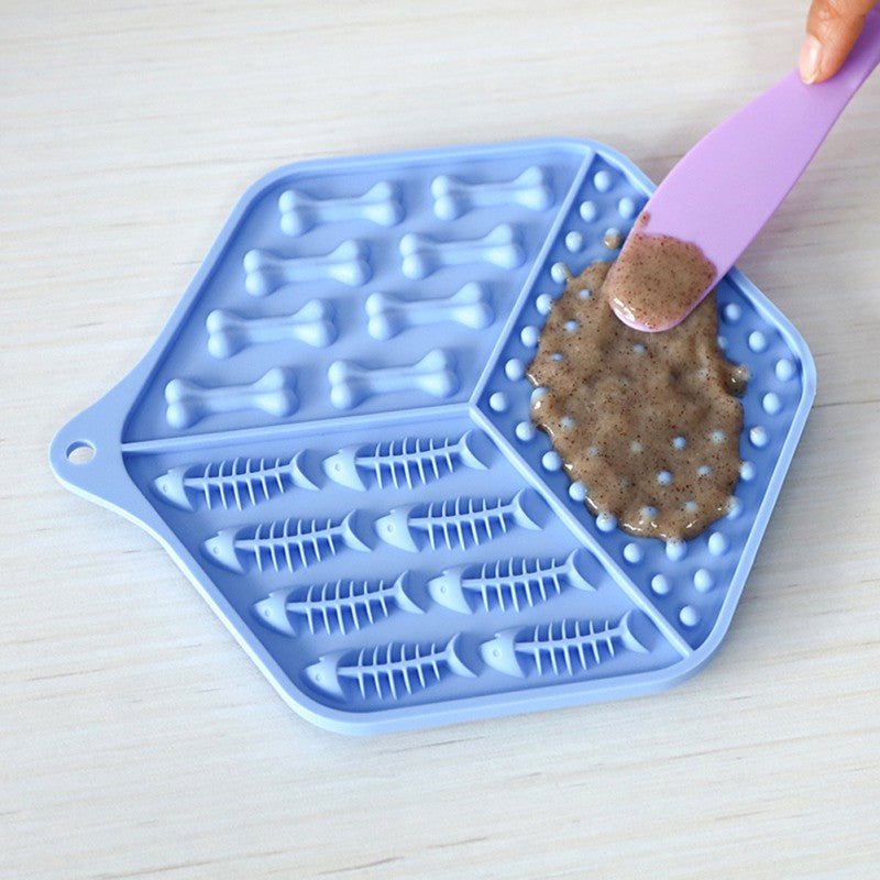 Pet feeding device dog lick pad THRU7