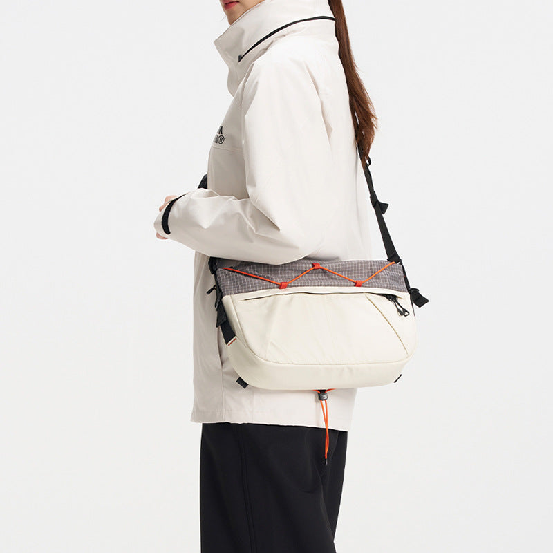 Portable Large-Capacity Crossbody Bag Contrasting Colors Versatile Travel Shoulder Bag THRU7