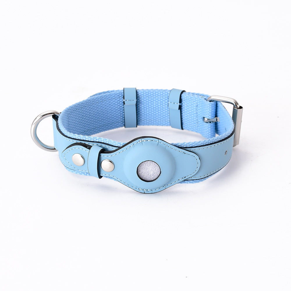 Airtag Pet Collar Tracker Protective Cover Leather Collar THRU7