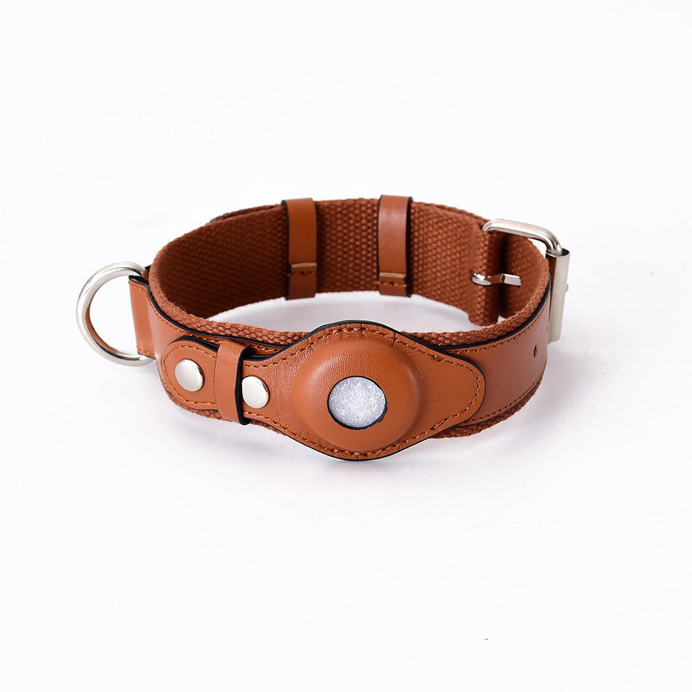 Airtag Pet Collar Tracker Protective Cover Leather Collar THRU7