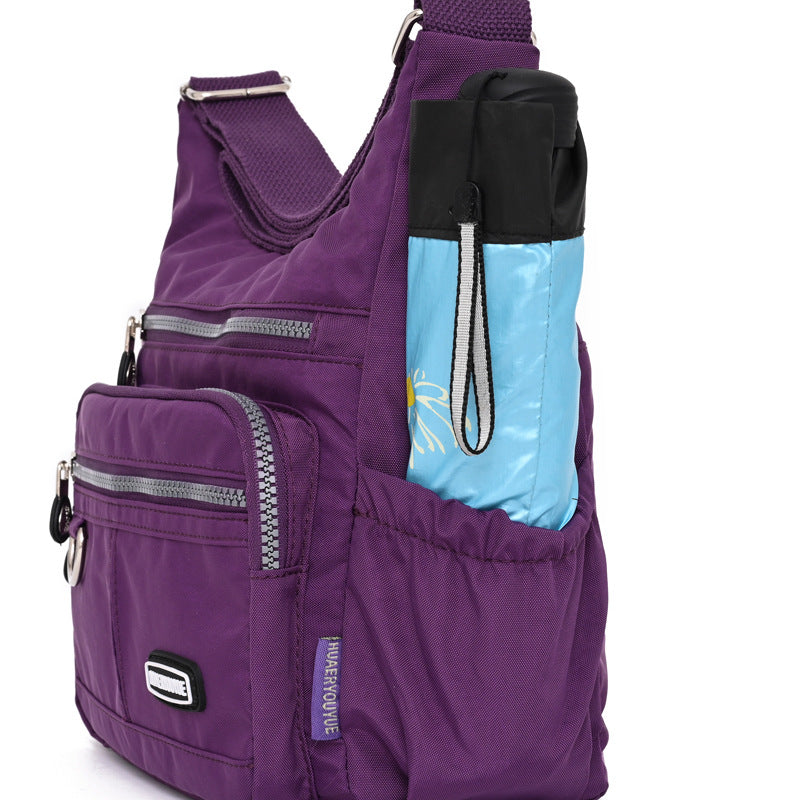 Nylon Womens Water-resistant Crossbody Bag THRU7