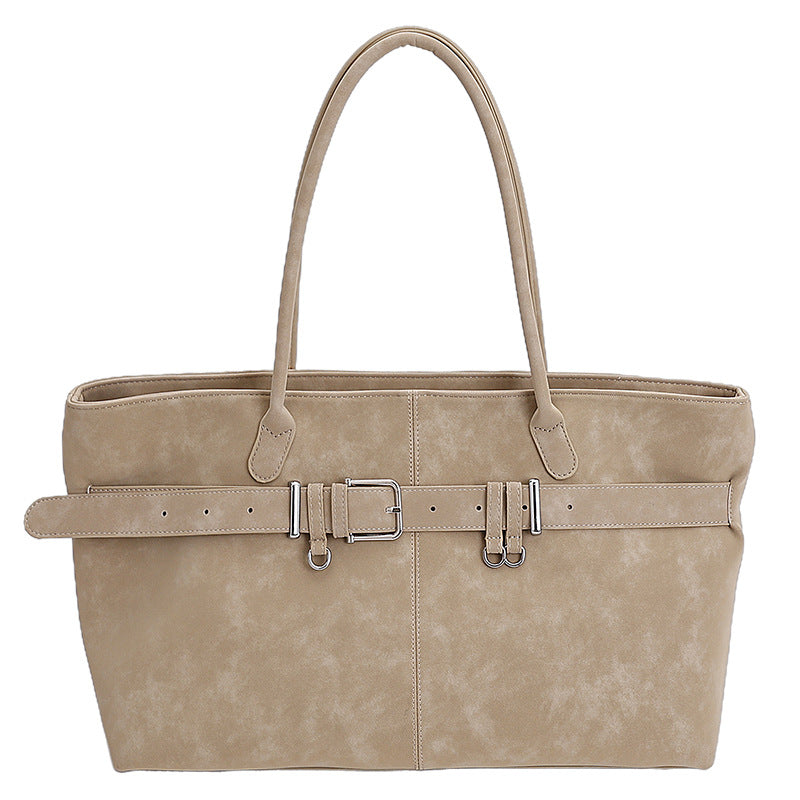 Retro Shoulder Bag Simple And Versatile Fashion Handbag THRU7