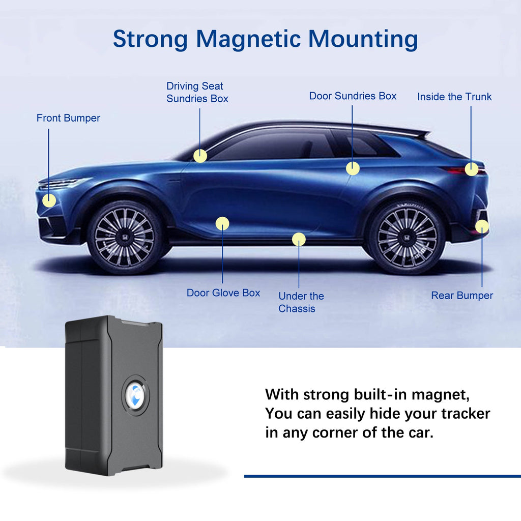 Anti-Theft Hidden GPS Tracker With Remote Control Real-Time Vehicle Tracker For Car, Truck, Motorcycle & Luggage, Subscription Required THRU7