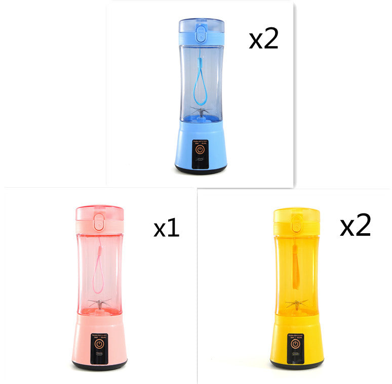 Portable Electric Fruit Juicer Wireless USB Rechargeable Mini Mixer Multifunction Summer Smoothie Blender Machine Kitchen Supplies THRU7