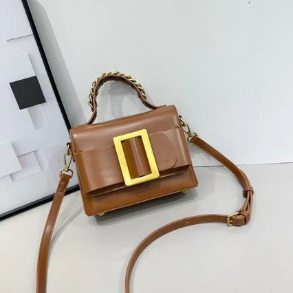 Womens Sleek High-end Patent Leather Crossbody Bag THRU7