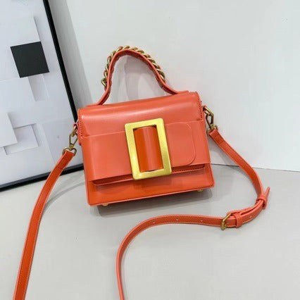 Womens Sleek High-end Patent Leather Crossbody Bag THRU7