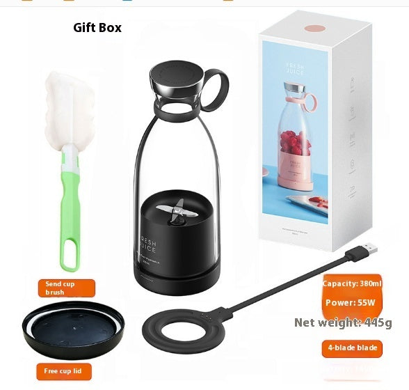 350ML Electric Juicer Blender Mixer USB Rechargeable Machine Household Portable Blender Maker Cup Kitchen Tool Kit THRU7