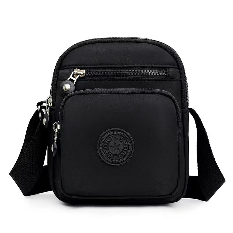 Lightweight Multi-Layer Oxford Cloth Crossbody Fashionable Small Square Bag THRU7