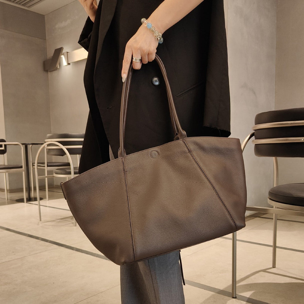 Single-Shoulder Genuine Leather Crossbody Bag Commuter All-Match Womens Bag THRU7