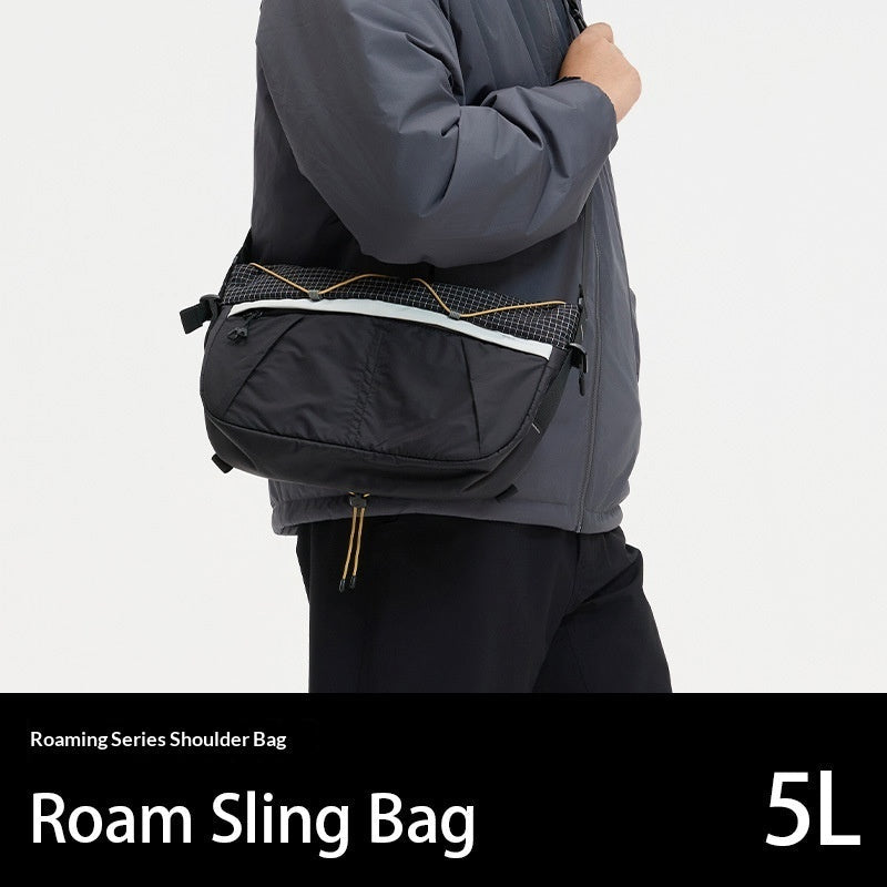Portable Large-Capacity Crossbody Bag Contrasting Colors Versatile Travel Shoulder Bag THRU7