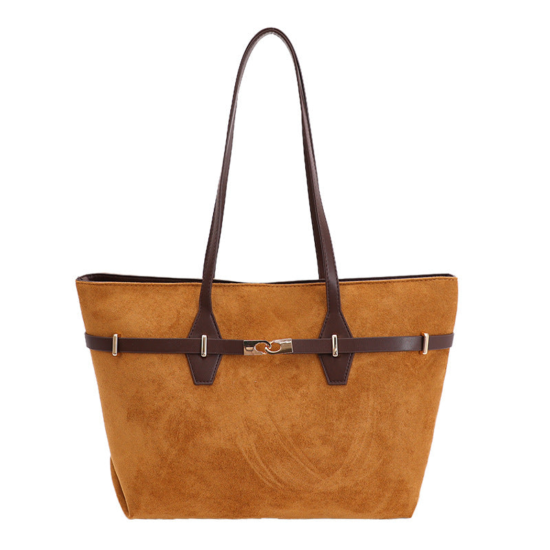 Retro Large-Capacity Tote Bag Women's Handbag THRU7