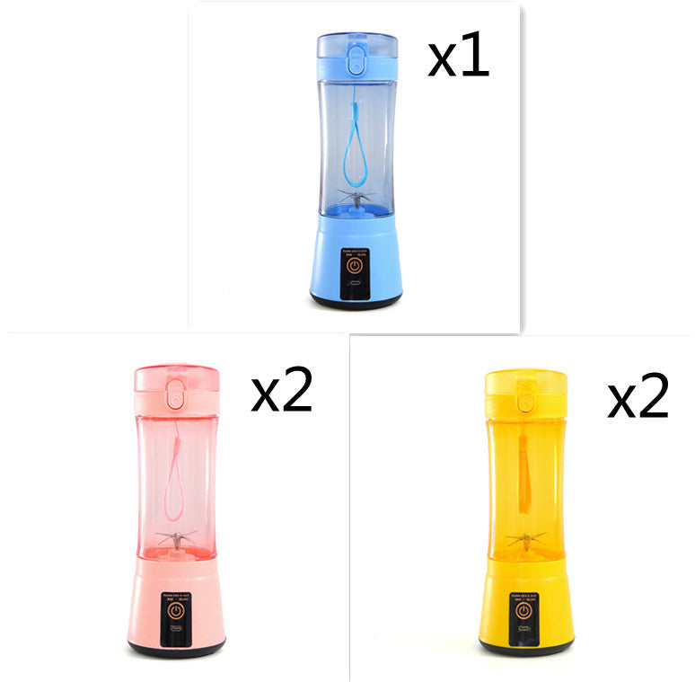 Portable Electric Fruit Juicer Wireless USB Rechargeable Mini Mixer Multifunction Summer Smoothie Blender Machine Kitchen Supplies THRU7