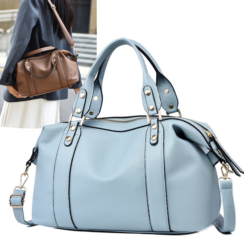 Retro Simple Large-Capacity Shoulder Crossbody Bag THRU7
