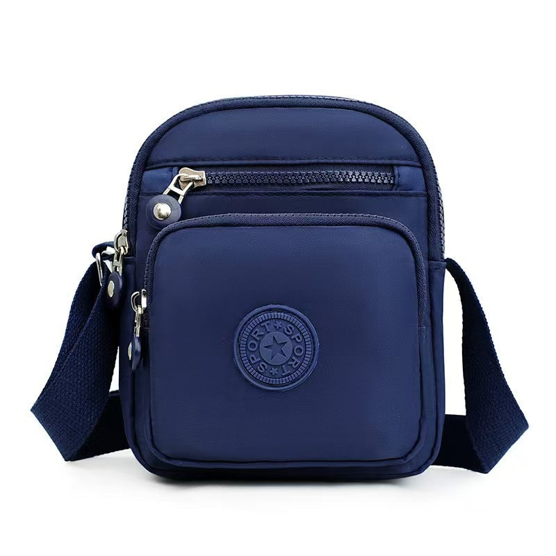 Lightweight Multi-Layer Oxford Cloth Crossbody Fashionable Small Square Bag THRU7