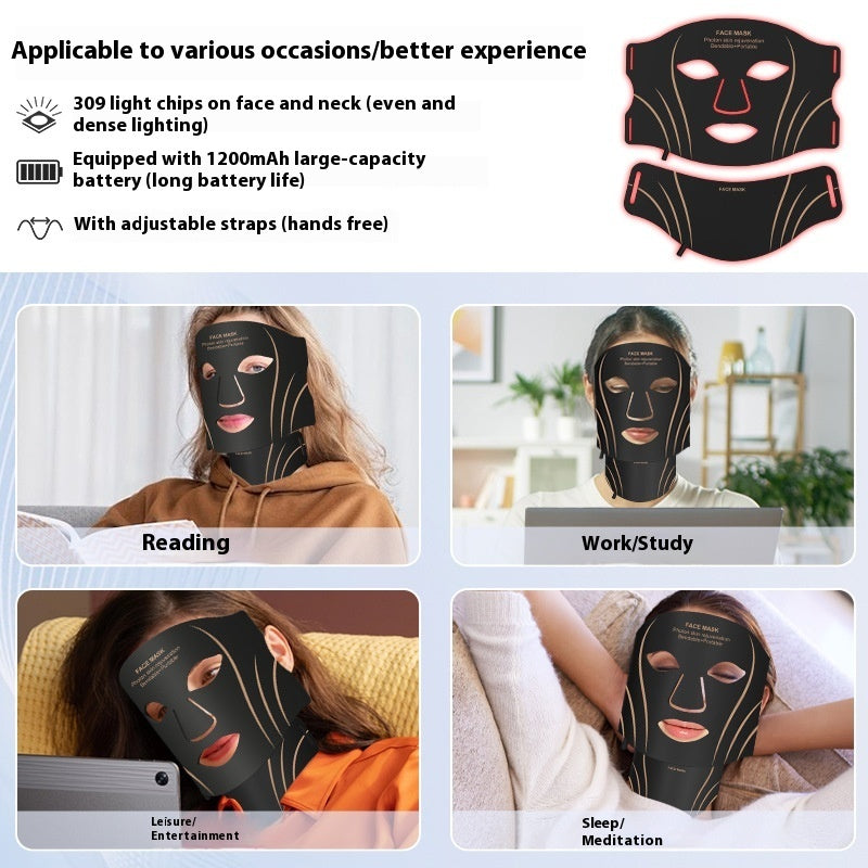 Photon Instrument Facial Silicone Red Light LED Beauty Mask THRU7