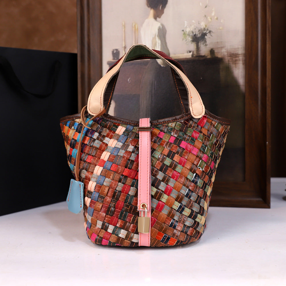 Versatile Minimalist Crossbody Bag Made Of Genuine Leather For Women THRU7