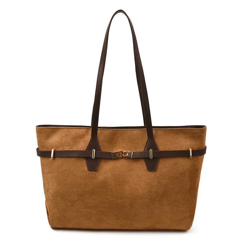 Retro Large-Capacity Tote Bag Women's Handbag THRU7