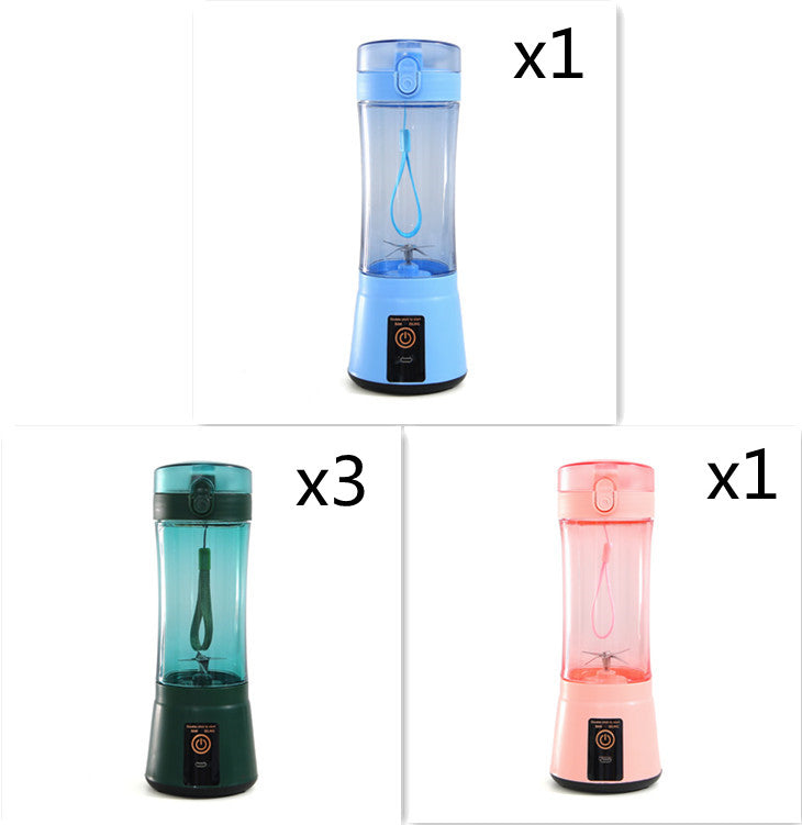 Portable Electric Fruit Juicer Wireless USB Rechargeable Mini Mixer Multifunction Summer Smoothie Blender Machine Kitchen Supplies THRU7