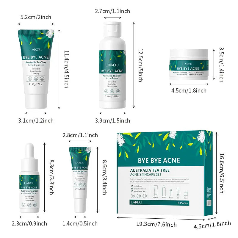 Facial Care Suit Facial Cleanser Cream Lotion Gel THRU7