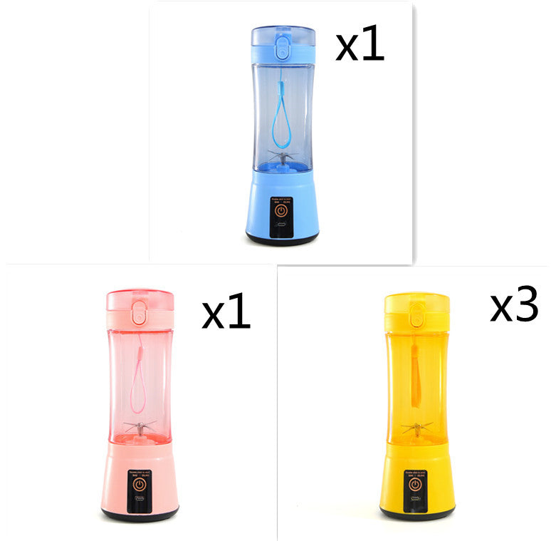 Portable Electric Fruit Juicer Wireless USB Rechargeable Mini Mixer Multifunction Summer Smoothie Blender Machine Kitchen Supplies THRU7