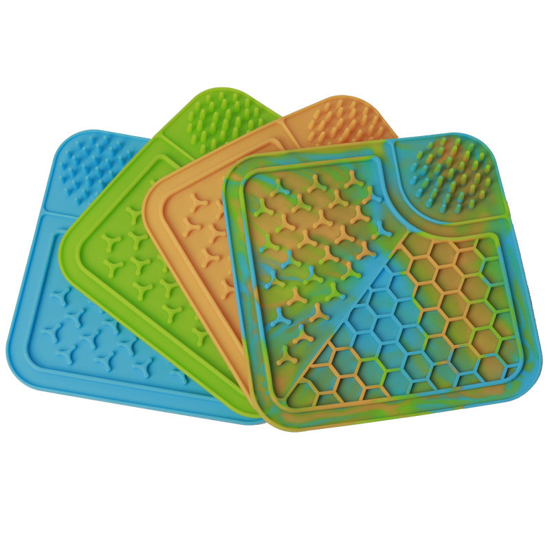 Silicone Pet Lick Pad Silicone Slow Food Pad THRU7